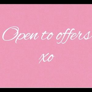 I am open to offer!!!